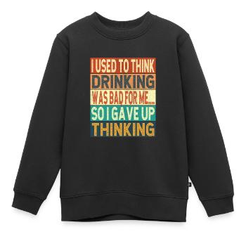 Philosophie - Sweat Premium enfant bio - noir - Devant - AI Model Kid Female (0cm)