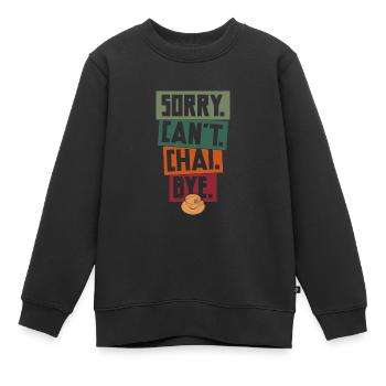 Chai - Kinder Premium Organic Sweatshirt - Schwarz - Vorne - AI Model Kid Female (0cm)