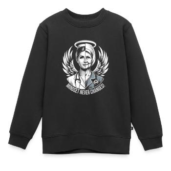 Altenpflegerin - Kinder Premium Organic Sweatshirt - Schwarz - Vorne - AI Model Kid Female (0cm)