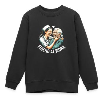 Altenpflegerin - Kinder Premium Organic Sweatshirt - Schwarz - Vorne - AI Model Kid Female (0cm)