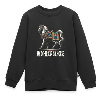 Mittelalter Markt - Kinder Premium Organic Sweatshirt - Schwarz - Vorne - AI Model Kid Female (0cm)