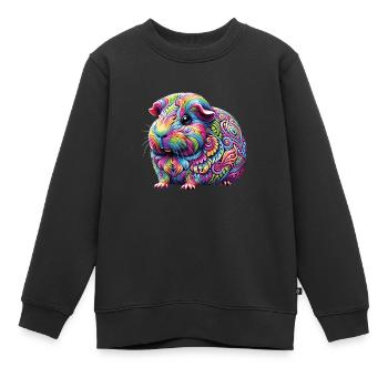 Hippie Festival - Sweat Premium enfant bio - noir - Devant - AI Model Kid Female (0cm)