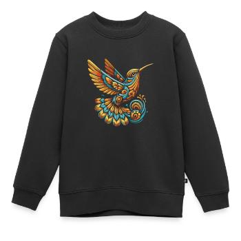 Exotisch - Kinder Premium Organic Sweatshirt - Schwarz - Vorne - AI Model Kid Female (0cm)