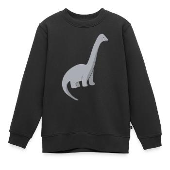Dinosaurier Dino - Kinder Premium Organic Sweatshirt - Schwarz - Vorne - AI Model Kid Female (0cm)