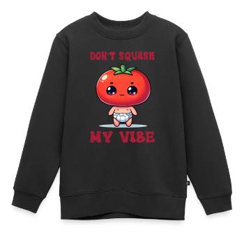 N’écrase pas mon ambiance - Sweat Premium enfant bio - noir - Devant - AI Model Kid Female (0cm)