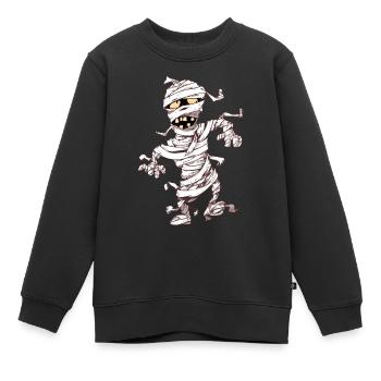 Mummy - Kids Premium Organic Sweatshirt - black - Front - AI Model Kid Female (0cm)