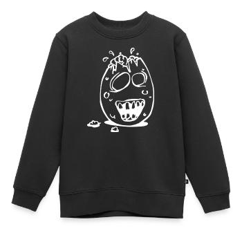Zombie Pessach Ei - Kinder Premium Organic Sweatshirt - Schwarz - Vorne - AI Model Kid Female (0cm)