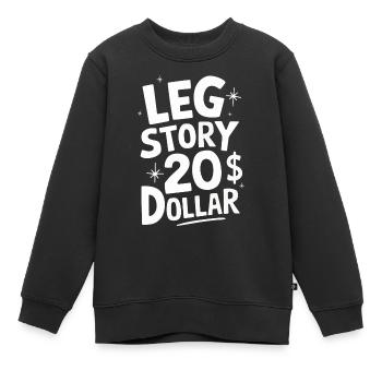 Amputation Behinderung - Kinder Premium Organic Sweatshirt - Schwarz - Vorne - AI Model Kid Female (0cm)