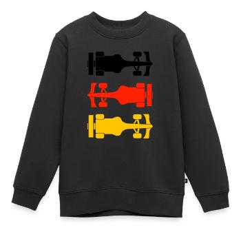 Formula Deutschland Formel Racing - Kids Premium Organic Sweatshirt - black - Front - AI Model Kid Female (0cm)