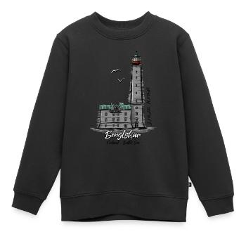 BENGTSKÄR LIGHTHOUSE Textiles marins et cadeaux - Sweat Premium enfant bio - noir - Devant - AI Model Kid Female (0cm)