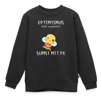 Biene Optimismus Sumsi mit Po - Kinder Premium Organic Sweatshirt - Schwarz - Vorne - AI Model Kid Female (0cm)