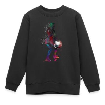 Articles de sport de fitness #fitness - Sweat Premium enfant bio - noir - Devant - AI Model Kid Female (0cm)