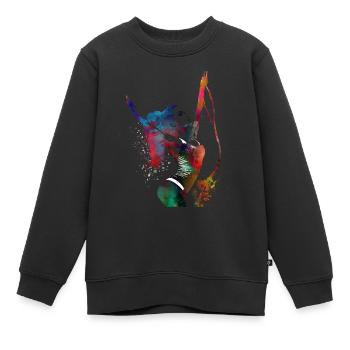 Articles de sport de fitness #fitness - Sweat Premium enfant bio - noir - Devant - AI Model Kid Female (0cm)