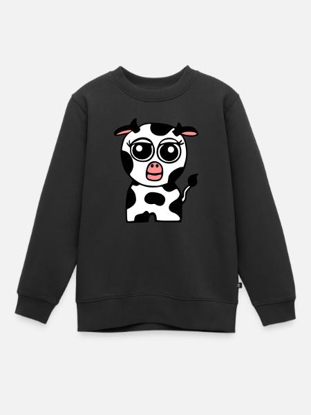 Petite vache - Sweat Premium enfant bio - noir