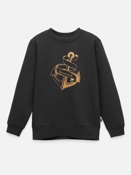 STYLE PORCIN | ANCRAGE ET PLAGE - Sweat Premium enfant bio - noir