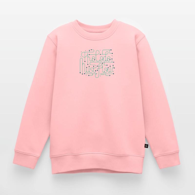 Programming Coder Developer Code Must Flow Kids Premium Organic Sweatshirt
