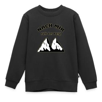 Berg Nach mir ruft der Berg - Kinder Premium Organic Sweatshirt - Schwarz - Vorne - AI Model Kid Female (0cm)