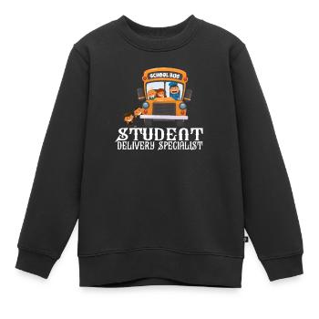 Student Delivery Specialist Schulbusfahrer - Kinder Premium Organic Sweatshirt - Schwarz - Vorne - AI Model Kid Female (0cm)