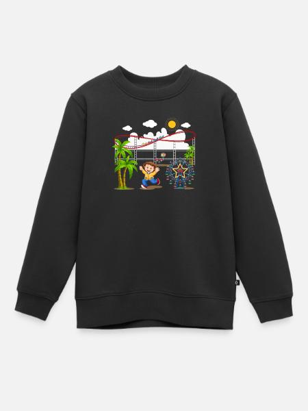 Freizeitpark - Kinder Premium Organic Sweatshirt - Schwarz