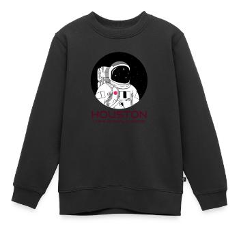 Houston - Sweat Premium enfant bio - noir - Devant - AI Model Kid Female (0cm)
