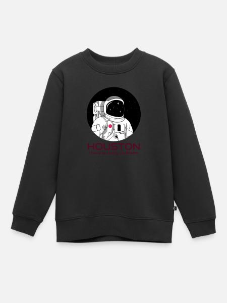 Houston - Kinder Premium Organic Sweatshirt - Schwarz