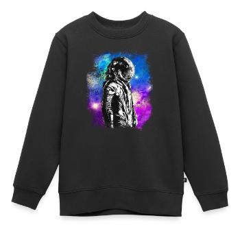 Astronaute de la NASA Lune Espace coloré Astro Galaxy St - Sweat Premium enfant bio - noir - Devant - AI Model Kid Female (0cm)