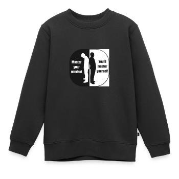 Maîtrisez votre état d'esprit - Sweat Premium enfant bio - noir - Devant - AI Model Kid Female (0cm)