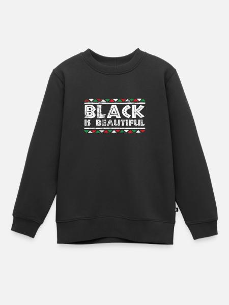 Black is Beautiful BLM - Kinder Premium Organic Sweatshirt - Schwarz