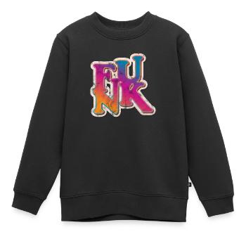 Funk Retro - Kinder Premium Organic Sweatshirt - Schwarz - Vorne - AI Model Kid Female (0cm)