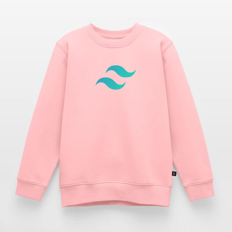 Tailwind CSS Mark - CSS Framework Programmer Coder Kids Premium Organic Sweatshirt