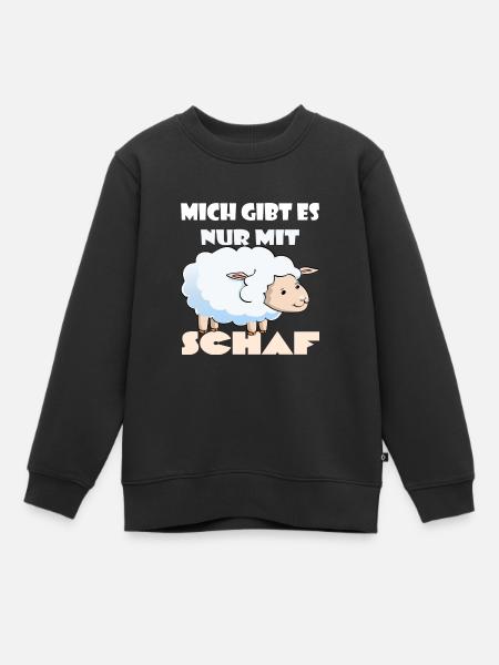 Schaf & Schafe Schäfer geschenke - Kinder Premium Organic Sweatshirt - Schwarz