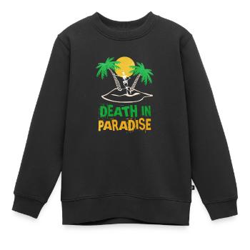 Death in Paradise motiv - geschenkidee - Kinder Premium Organic Sweatshirt - Schwarz - Vorne - AI Model Kid Female (0cm)