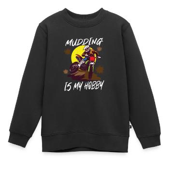 Dirt Bike Dirt Bike Riding Motocross Dirt Biking - Kinder Premium Organic Sweatshirt - Schwarz - Vorne - AI Model Kid Female (0cm)