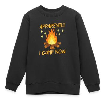 Scout Camping Outdoor Campfire Hiking Backpacking - Kinder Premium Organic Sweatshirt - Schwarz - Vorne - AI Model Kid Female (0cm)