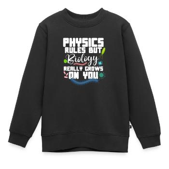 Microbiologiste Laboratoire de microbiologie Staphylocoque Biologie - Sweat Premium enfant bio - noir - Devant - AI Model Kid Female (0cm)