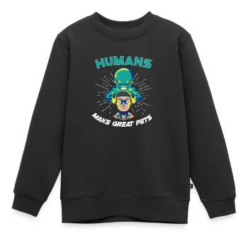 Alien Extraterrestrial Area 51 Ufo Space Geek - Kinder Premium Organic Sweatshirt - Schwarz - Vorne - AI Model Kid Female (0cm)