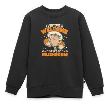 Morels Mushroom Picker Mushroom Farmer Mushroom - Sweat Premium enfant bio - noir - Devant - AI Model Kid Female (0cm)