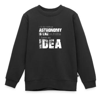 Astronomie - Kinder Premium Organic Sweatshirt - Schwarz - Vorne - AI Model Kid Female (0cm)
