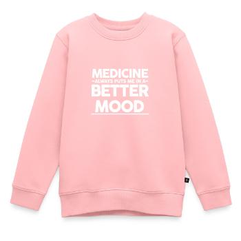 Medizin - Kinder Premium Organic Sweatshirt - Rosa - Vorne - AI Model Kid Female (0cm)
