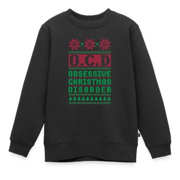 Trouble obsessionnel de Noël Noël laid - Sweat Premium enfant bio - noir - Devant - AI Model Kid Female (0cm)
