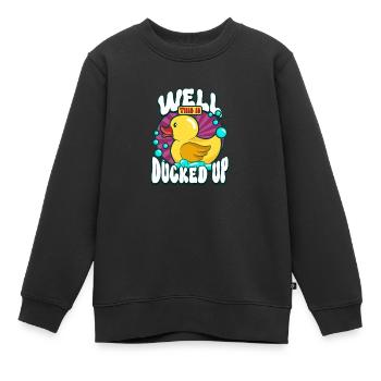 Gummiente Gummienten Entenliebhaber Badezimmer - Kinder Premium Organic Sweatshirt - Schwarz - Vorne - AI Model Kid Female (0cm)