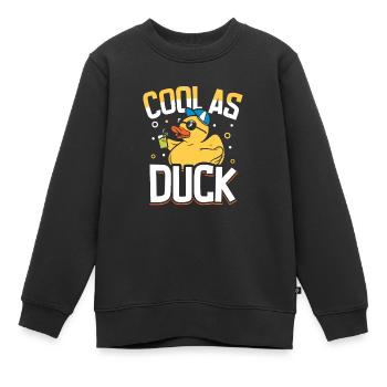 Gummiente Gummienten Entenliebhaber Badezimmer - Kinder Premium Organic Sweatshirt - Schwarz - Vorne - AI Model Kid Female (0cm)