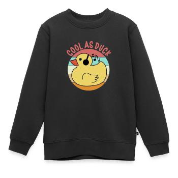 Gummiente Gummienten Entenliebhaber Badezimmer - Kinder Premium Organic Sweatshirt - Schwarz - Vorne - AI Model Kid Female (0cm)