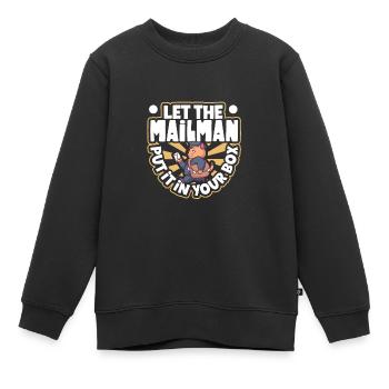 Commis des postes Postlady Postman Post Office - Sweat Premium enfant bio - noir - Devant - AI Model Kid Female (0cm)
