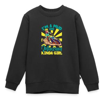 Dirt Bike Dirt Bike Riding Motocross Dirt Biking - Kinder Premium Organic Sweatshirt - Schwarz - Vorne - AI Model Kid Female (0cm)