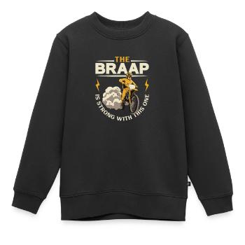 Dirt Bike Dirt Bike Riding Motocross Dirt Biking - Kinder Premium Organic Sweatshirt - Schwarz - Vorne - AI Model Kid Female (0cm)
