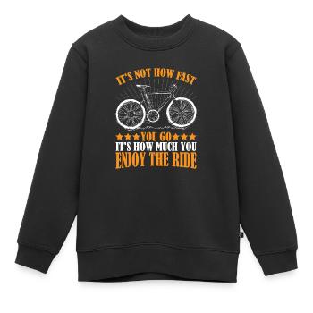 C’est à quel point vous appréciez The Ride 3 - Sweat Premium enfant bio - noir - Devant - AI Model Kid Female (0cm)