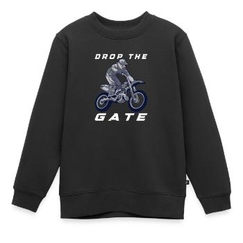 Dirt Bike Dirt Bike Riding Motocross Dirt Biking - Kinder Premium Organic Sweatshirt - Schwarz - Vorne - AI Model Kid Female (0cm)