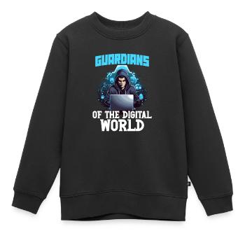 Ethical Hacking Analyst Ethical Cyber Security - Kids Premium Organic Sweatshirt - black - Front - AI Model Kid Female (0cm)