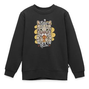 Un petit coin de paradis - Sweat Premium enfant bio - noir - Devant - AI Model Kid Female (0cm)